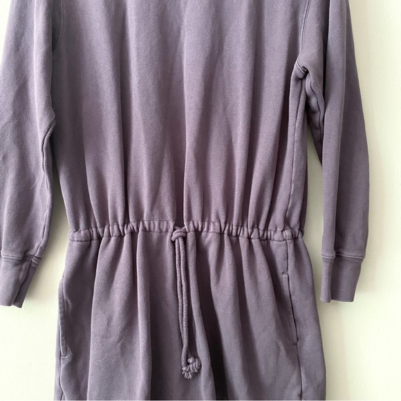 Wilfred Free Shirt Dress Long Sleeve Pockets Crew Neck Purple Size Medium - Picture 2 of 9